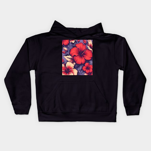 Hibiscus Kids Hoodie by Jenni Arts